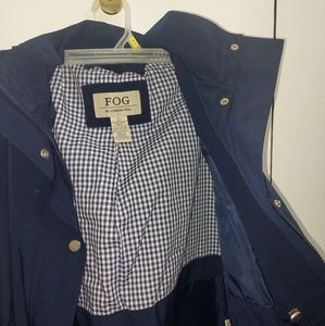Womens navy  London fog rain jacket